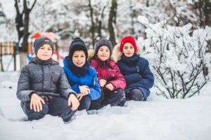 выпускной альбом зимняя фотосессия для школьников