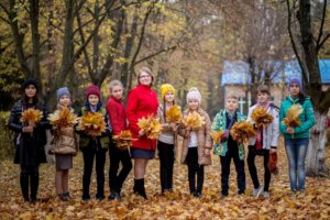 выпускной альбом осенняя фотосессия для детей в школе